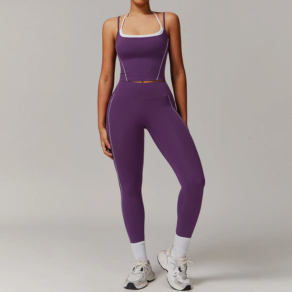 Fitness Set Cropped Top and V-Waist