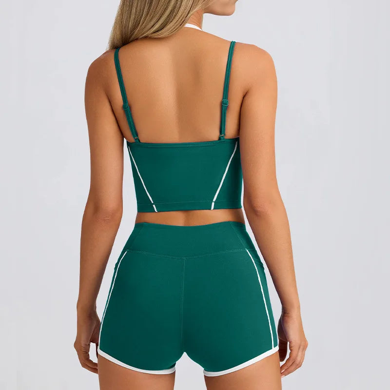 Women’s Yoga Shorts & Sports Bra Set